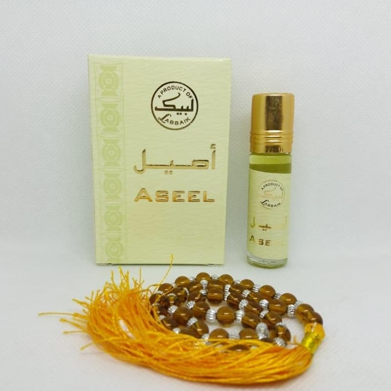 Aseel 6ml with Tasbeeh free Non Alcoholic Perfume Company of Labbaik