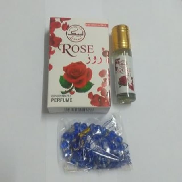 Red Rose Attar 6 ml with Tasbeeh free Non Alcoholic Perfume Company of Labb