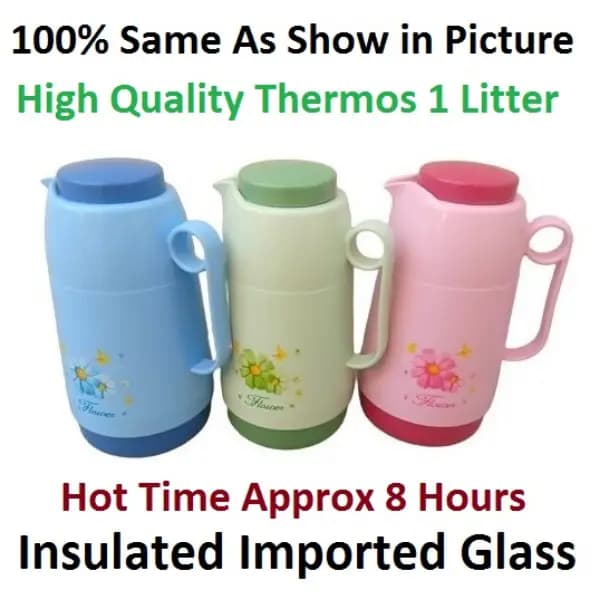 Tea thermos 1 Liter vacuum flask insulated important Glass