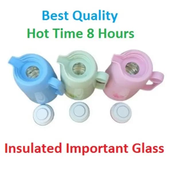 Tea thermos 1 Liter vacuum flask insulated important Glass