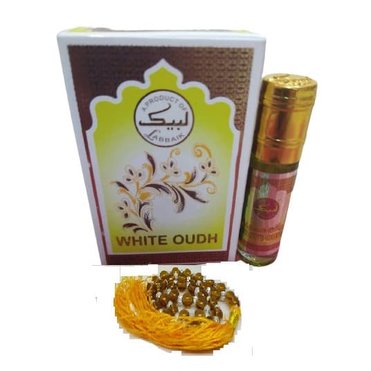 White Oud Attar 6 ml with Tasbeeh free Non Alcoholic Perfume Company of Lab