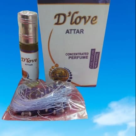 D Love Attar 6 ml with Tasbeeh free Non Alcoholic Perfume Company of Labbai